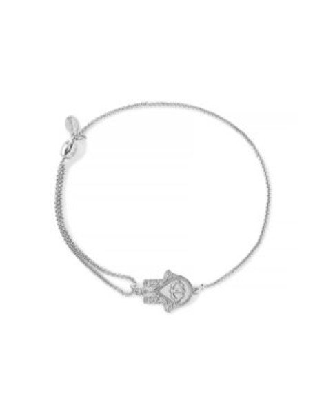 Alex And Ani Hand Of Fatima Pull Chain Bracelet - SILVER