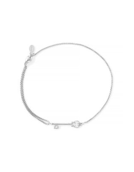 Alex And Ani Skeleton Key Pull Chain Bracelet - SILVER