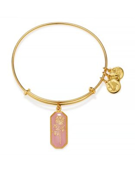 Alex And Ani Pursuit of Persephone Collection Road To Romance - Rose Bangle - PINK/GOLD