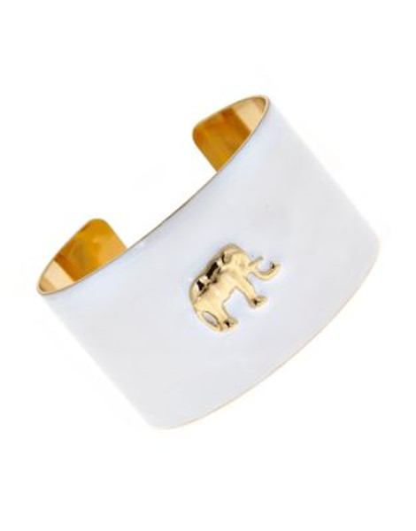 Fornash Enamel Icon Cuff - WHITE