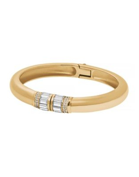 Michael Kors Goldtone Baguette Hinge Bracelet - GOLD