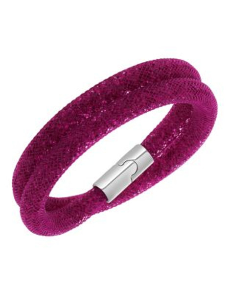 Swarovski Swarovski Crystal Wrap Bracelet - FUSHCIA