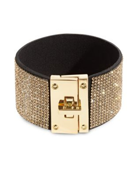 R.J. Graziano Sparkle Band Turnlock Bracelet - GOLD