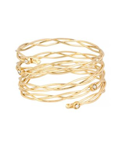 Kenneth Cole New York Fringe Worthy Twisted Wire Wrap Cuff Bracelet - CRYSTAL