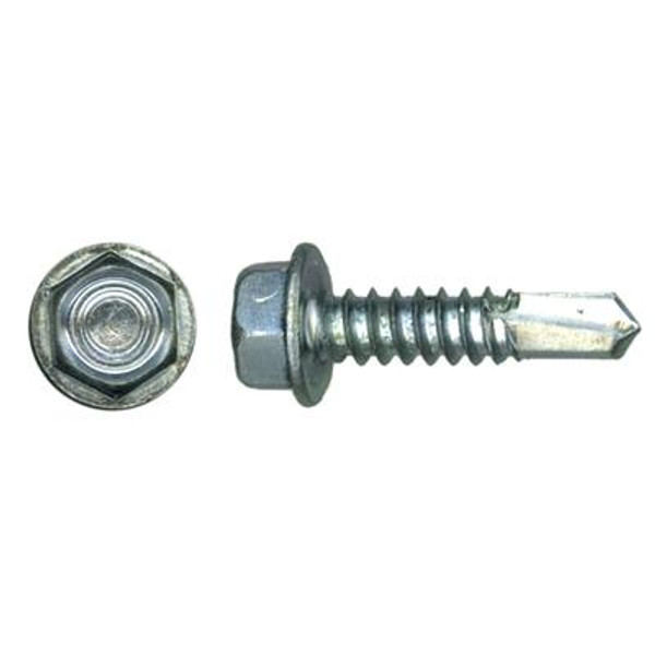 14x1 Hex Hd Drill 4Pc Screw