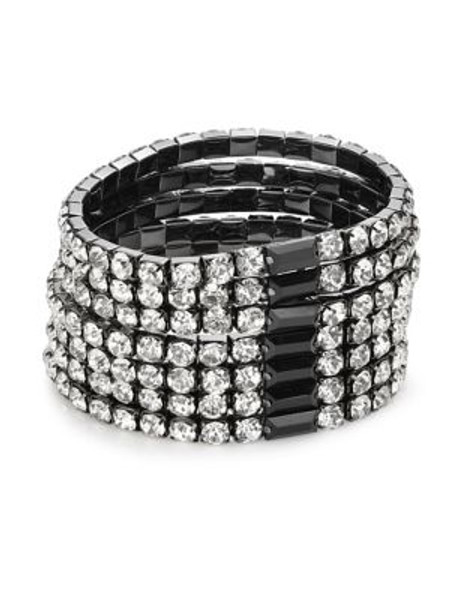 Expression Six-Row Cube Chain Bracelet - DARK GREY