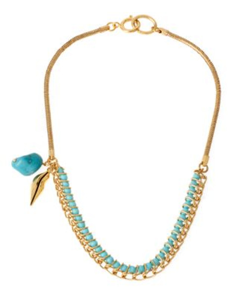Diane Von Furstenberg Love is Life Dree Turquoise Necklace - BLUE