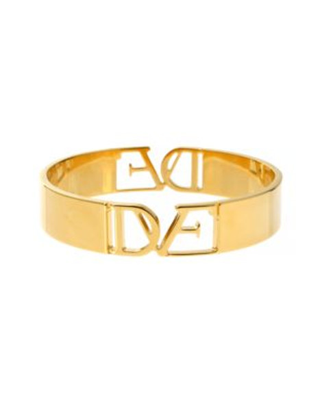 Diane Von Furstenberg Belle de Jour Cut Out Gold Cuff Bracelet - GOLD