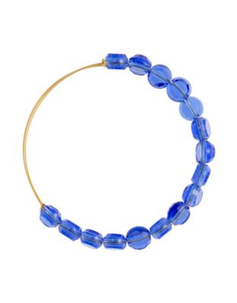 Alex And Ani Luxe Sapphire Beaded Bangle - GOLD