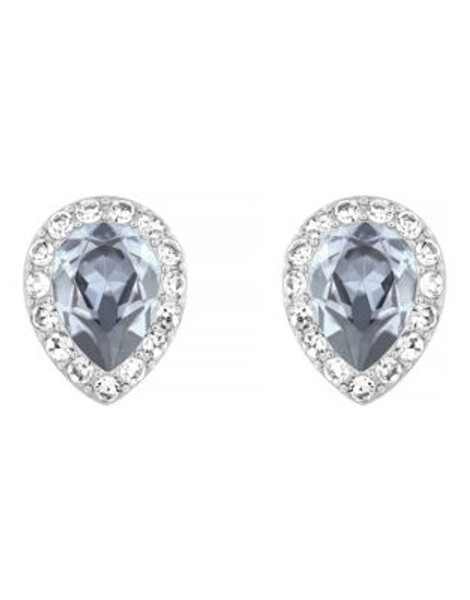 Swarovski Silver Tone Swarovski Crystal Stud Earring - SILVER