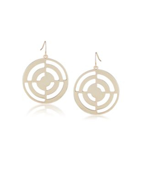 Carolee Bayou Blues Openwork Pierced Earrings - GOLD