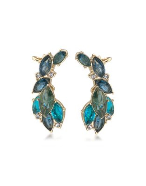 Carolee Central Park Boathouse Cluster Cuff Earrings - LIGHT BLUE