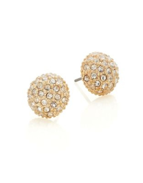 Lonna & Lilly Round pavé Stud Earrings - GOLD