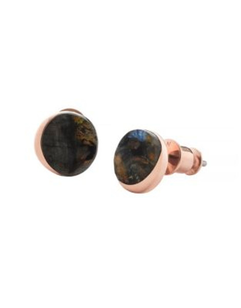 Skagen Denmark Multi-Toned Stone Stud Earrings - PINK