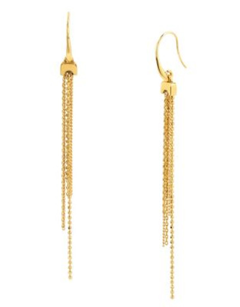 Diane Von Furstenberg Multi Chain Goldtone Linear Earrings - GOLD