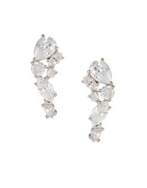 Nadri Fantasia Cubic Zirconia Crawler Earrings - SILVER