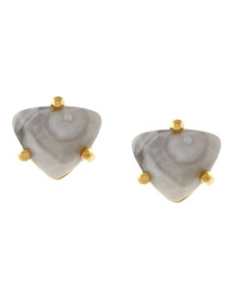 Louise Et Cie Indian Summer Collection Triangle Stud - GREY