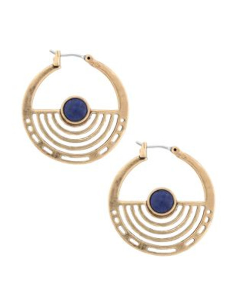 Lucky Brand Goldtone Circle Hoop Earrings - GOLD