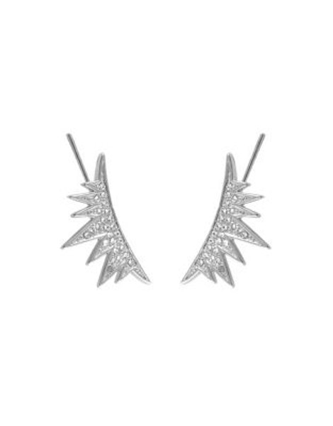 Cc Skye Gold Lash Ear Runner Earrings - SILVER