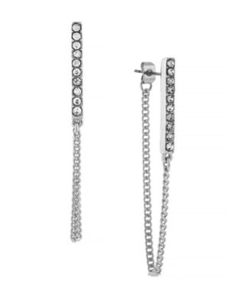 Bcbgeneration Gold-Plated Linear Swag Earrings - SILVER