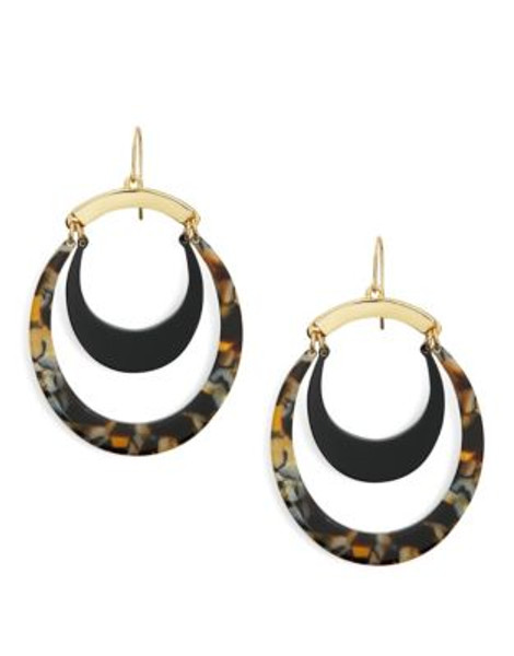 Trina Turk Multi-Coloured Oval Drop Earring - GOLD