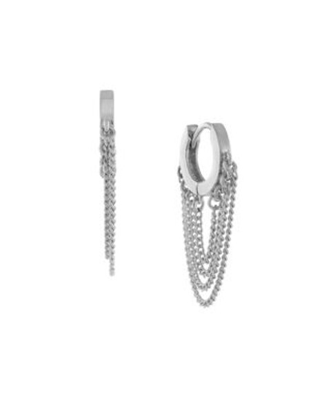 Vince Camuto Chain Drape Goldplated Earrings - SILVER