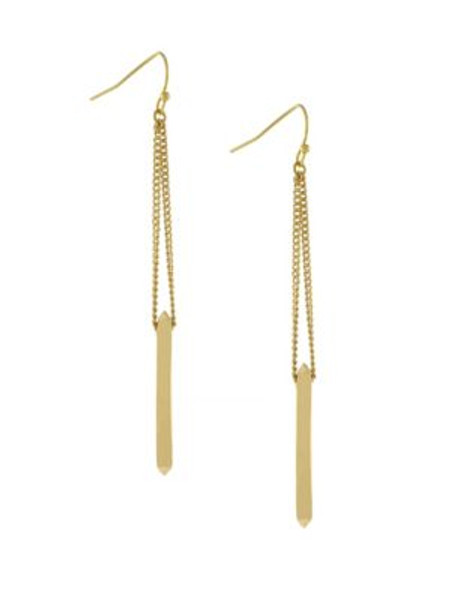 Bcbgeneration Faceted Bar Drop Earrings - GOLD