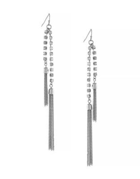 Bcbgeneration Drama Chain Tassel Earrings - SILVER