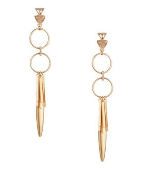 Gerard Yosca Lightening Gold-Plated Dangle Earrings - GOLD