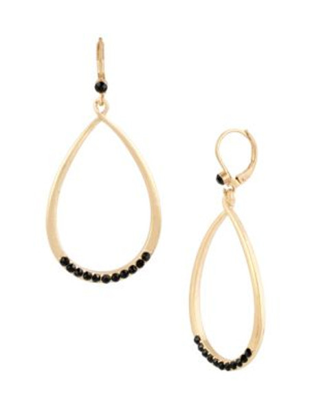 Kenneth Cole New York Faceted Stone Teardrop Earrings - GOLD