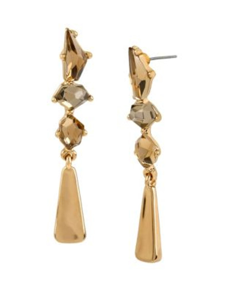 Robert Lee Morris Soho Faceted Stone Linear Earrings - TOPAZ