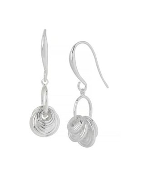 Robert Lee Morris Soho Shaky Circle Drop Earrings - SILVER