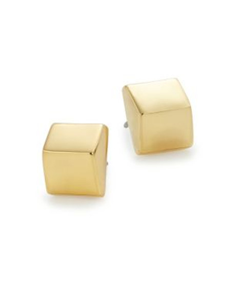 Trina Turk Beveled Square Stud Earrings - GOLD