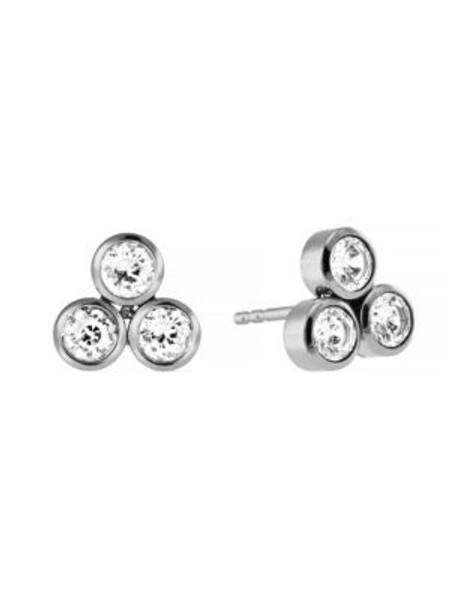 Michael Kors Park Avenue Tri-Stone Earrings - SILVER