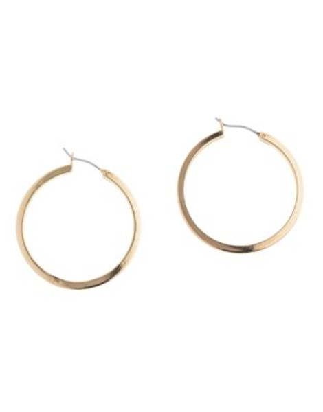 Anne Klein Pierced Clikit Hoop Earring - GOLD