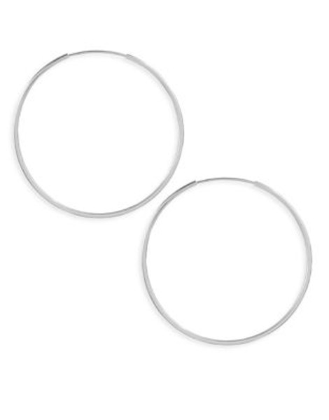 Expression Sterling Silver Medium Hoops - SILVER