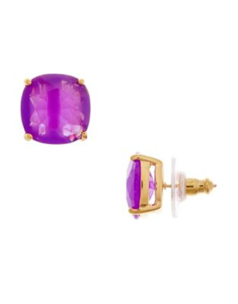 Kate Spade New York KATE SPADE NEW YORK Small Square Stud Earrings - PURPLE