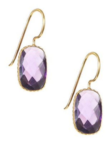 Chan Luu Frame Drop Earrings - PURPLE