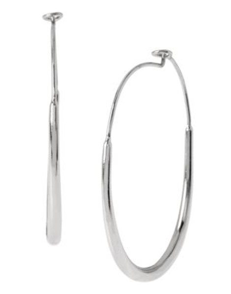 Diane Von Furstenberg Paloma Beach Spokes Metal Hoop Earring - SILVER