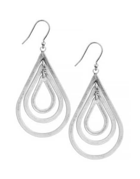 Lucky Brand Layered Teardrop Earrings - SILVER