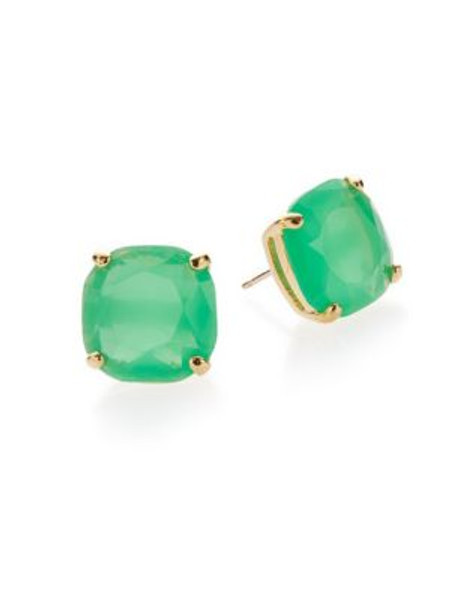 Kate Spade New York Small Square Stud Earrings - GREEN
