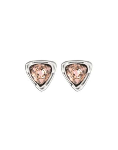 Uno De 50 Trilliant Crystal Stud Earrings - PINK