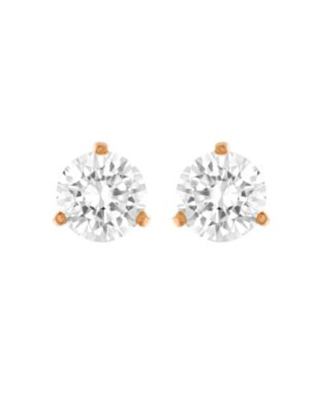 Swarovski Rose Gold Tone Swarovski Crystal Stud Earring - CRYSTAL