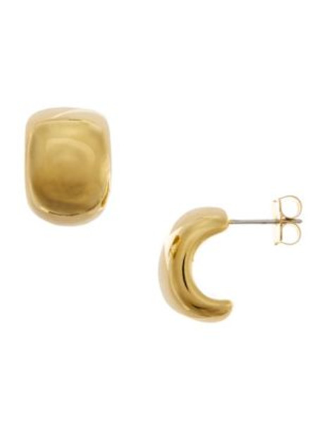 Nadri Medium Cushion J Hoop - GOLD