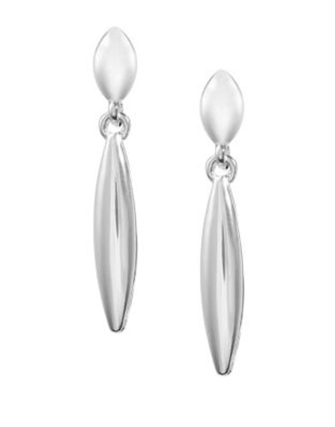 Lauren Ralph Lauren Linear Teardrop Earrings - SILVER