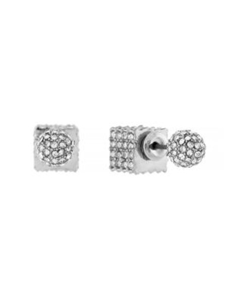 Bcbgeneration Geo Front-to-Back Stud Earrings - SILVER