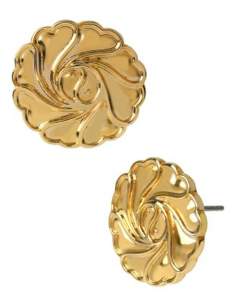 Diane Von Furstenberg Paloma Beach Spokes Metal Stud Earring - GOLD