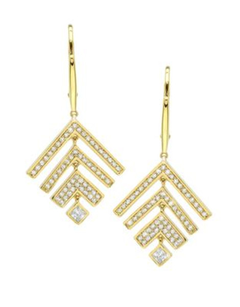 Crislu Miranda Dangle Earrings - GOLD