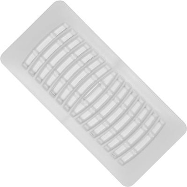 4x10 White Plastic Floor Register