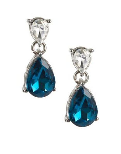 Expression Double Teardrop Earrings - BLUE